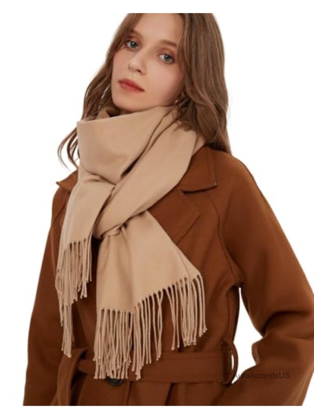 Cashmere Feel Pashmina Shawl Wrap Tassels Wedding Bridal